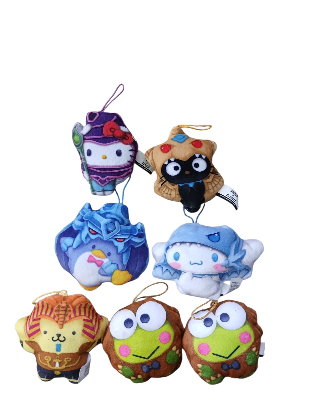 Mcdonald's 2024 Yu-GI Oh × Hello Kitty Plush Lot Of 7 Sanrio Toys With Duplicate
